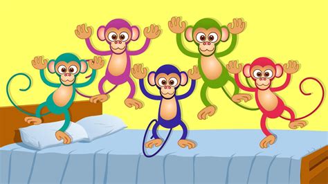 Five Little Monkeys Five Little Monkeys Kids Nursery Rhymes Kids Songs