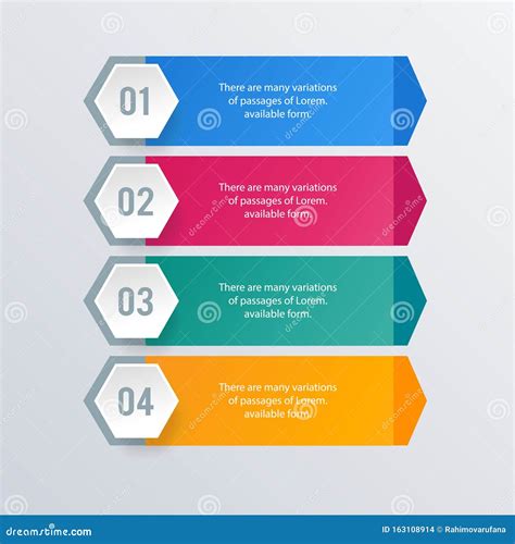 Informational List Infographic Template Design Business Concept