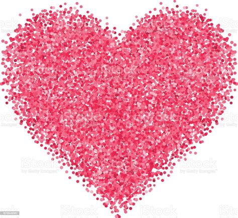 Glitter Red Heart Stock Illustration Download Image Now Art Beauty