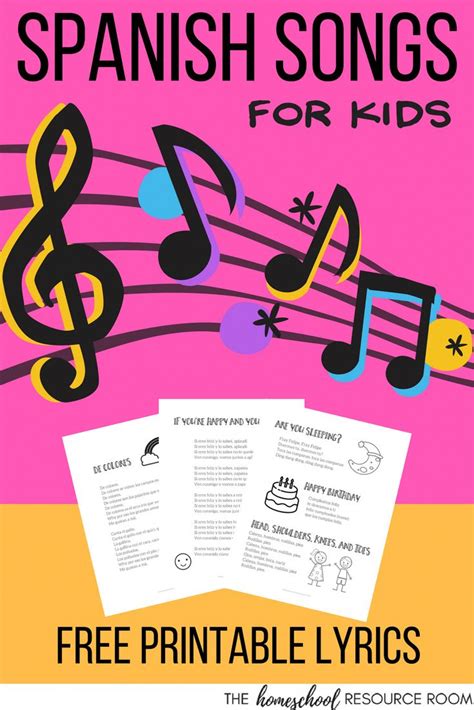 Easy Spanish Songs To Sing With Videos Lyrics And A Free Printable