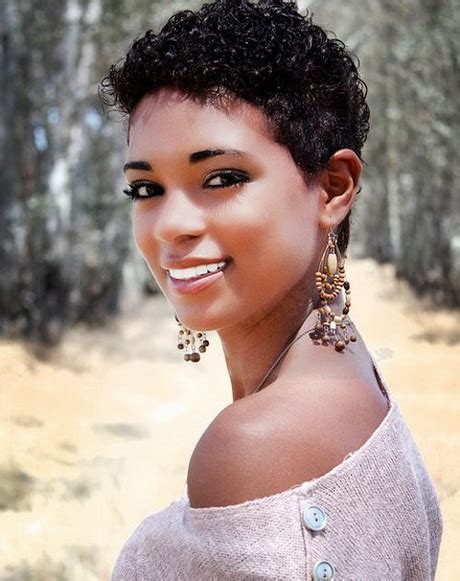 Fabulous black short haircut /via for women with thicker hair, you may just have a try with the simple short haircut. Short shaved hairstyles for black women