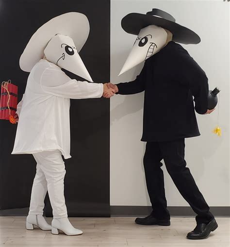 My Very Talented And Crafty Friend Made Us Spy Vs Spy For Halloween