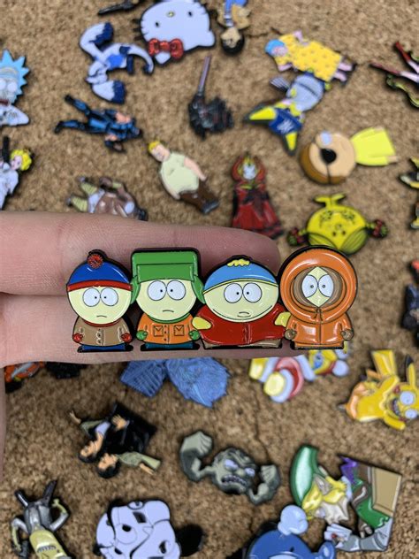South Park Boys Custom Enamel Pin Pin Badges Retro Vintage Etsy Canada
