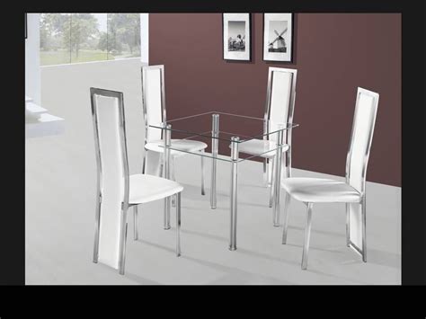 By best master furniture $ 377 42 /set. Small square clear glass dining table and 4 chairs ...