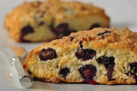 Blueberry Streusel Scones - Joyofbaking.com *Video Recipe*
