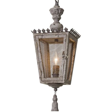 Make sure your new outdoor light fixture is firmly attached to the wall. Rudolph+French+Country+Tassel+Gold+Carved+Wood+Lantern+ ...