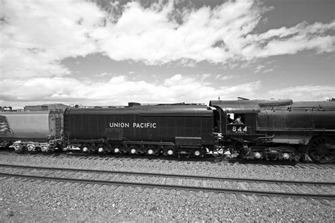 Union Pacific 844 Steam Train 2 Bandw Steam Locomotive No