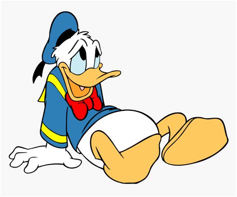Donald Duck Clipart Lay Donald Duck Sitting Down Hd Png