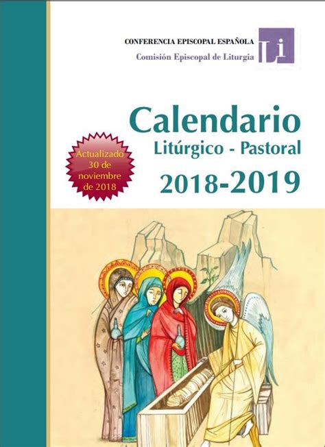Calendario Litúrgico Pastoral 2018 2019 Parroquia San Agustín