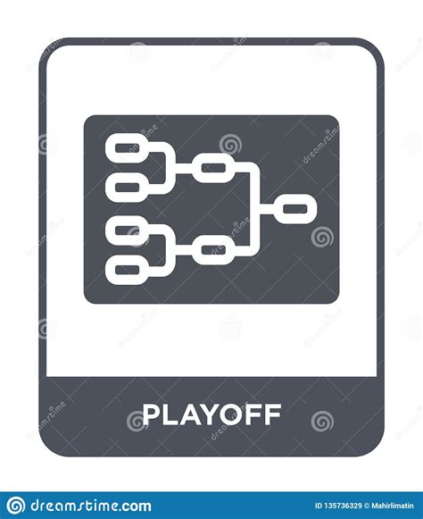 Playoff Icon In Trendy Design Style. Playoff Icon Isolated On White Background. Playoff Vector 