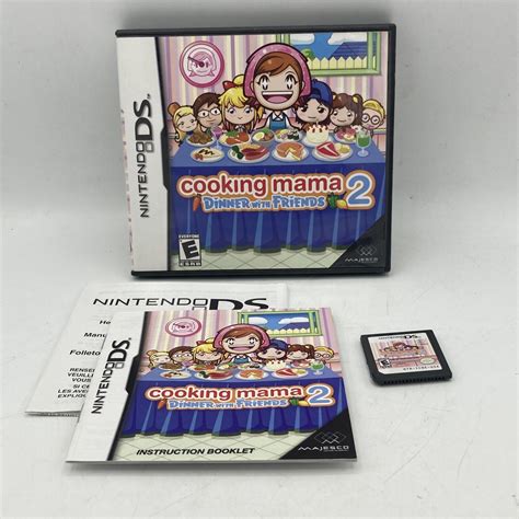 Cooking Mama 2 Dinner With Friends Nintendo Ds Game Complete