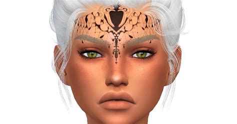 Sims 4 Ccs The Best Face Tattoo By Woohooty
