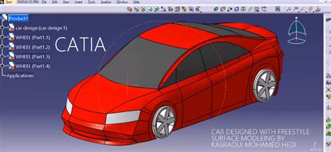 Catia Car Design For Beginners Surface Modeling 3d Cad Model