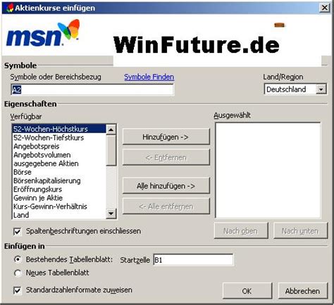 Check spelling or type a new query. Office 2003 Add-In: MSN Money Stock Quotes - WinFuture.de