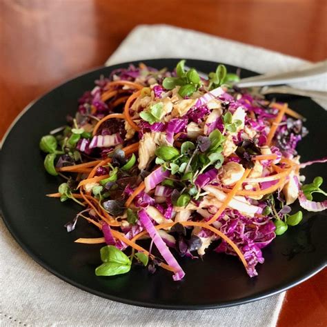 This asian salad dressing is a quick, easy, and healthy salad dressing recipe that really packs a flavor punch! Asian Chicken Salad with Honey Miso Dressing | Cook Global, Eat Local | Recipe | Easy chicken ...