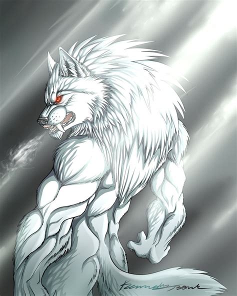 White Werewolf By Iixblacklionxii On Deviantart Werewolf Art