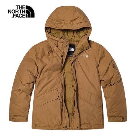 【the North Face 官方旗艦】北面男款棕色保暖防風連帽羽絨外套｜7qt6173 外套 Yahoo奇摩購物中心