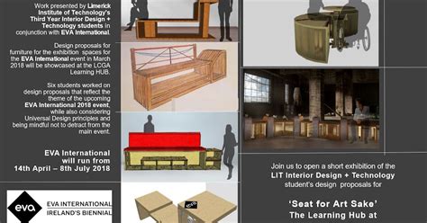 Ba Hons In Interior Design Lit Seat For Art Sake Exhibition