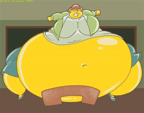 Bigger Fatter Edna Krabappel Flat By Virus 20 On Deviantart