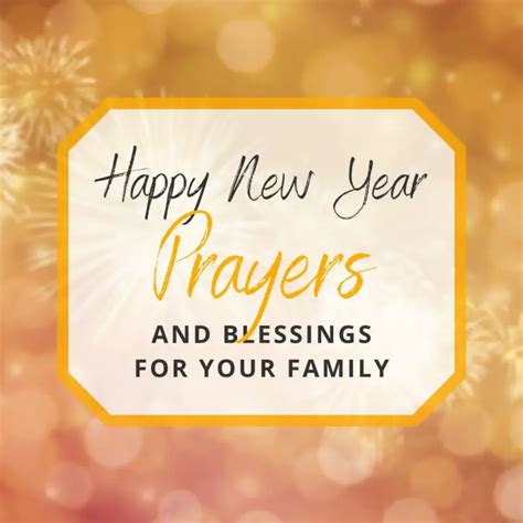 Happy New Year Prayers Blessings Family New Year In School More