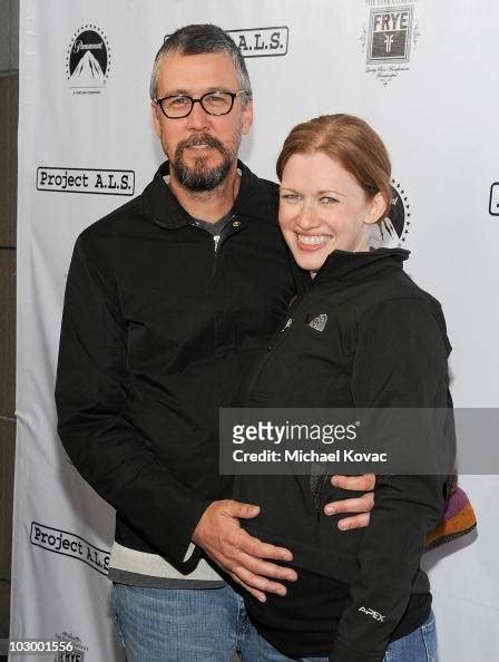Actor Alan Ruck And Wife Actress Mireille Enos Arrive At The Project