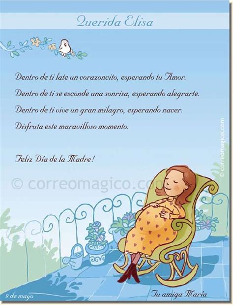 Tarjeta Para Imprimir De Día De La Madre Para La Futura Mamá Correomagico