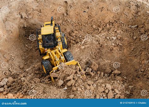 Wheel Loader Stock Image Image Of Machine Bucket 215743915