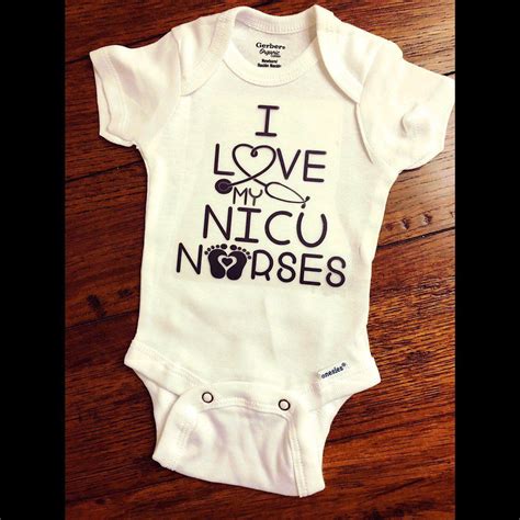 I Love My Nicu Nurse Nicu Baby Onesie Nicu Grad Preemie Etsy Nicu