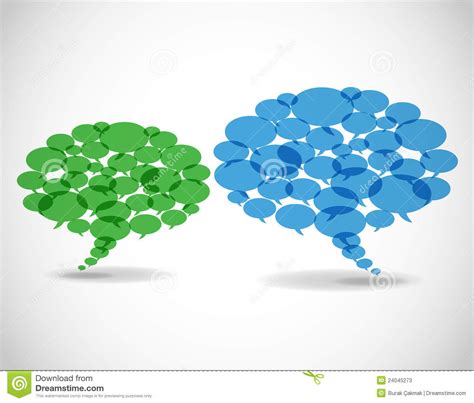 Abstract Business Speech Bubbles Stock Vector - Illustration of dialog ...
