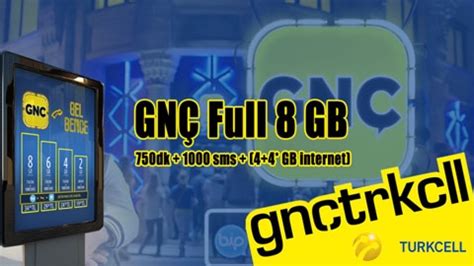 Turkcell GNÇ 8GB Paketi Kampanyası MobilCadde com Mobiletişim