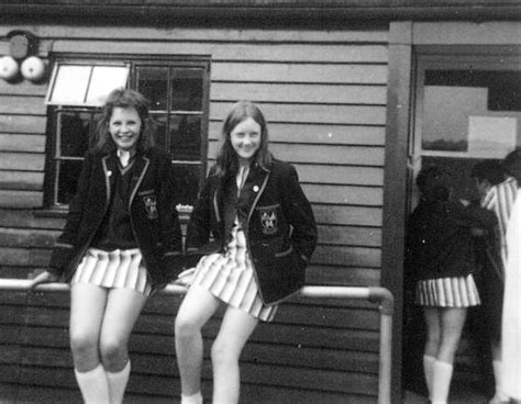 1971 School Girls Fashion Skater Skirt Chatham Kent