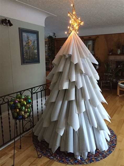 Our Christmas Tree Made Of Rolled Up Paper Natal Ideias
