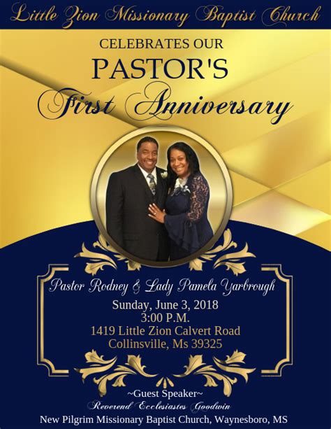710 Customizable Design Templates For Pastors Anniversary Postermywall