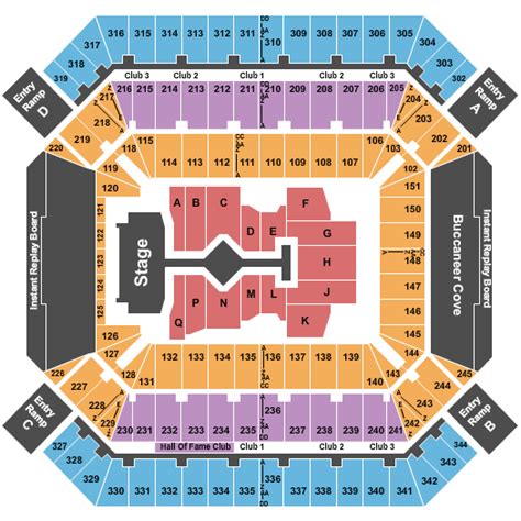 Taylor Swift Raymond James Stadium Map