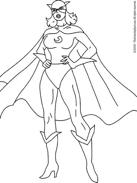 Female superhero coloring pages 2. Female Superhero | Audio Stories for Kids & Free Coloring ...