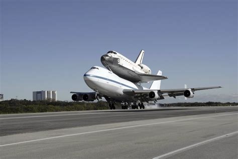 Space Shuttle Endeavour Mounted On A Modified Boeing 747 Shuttle