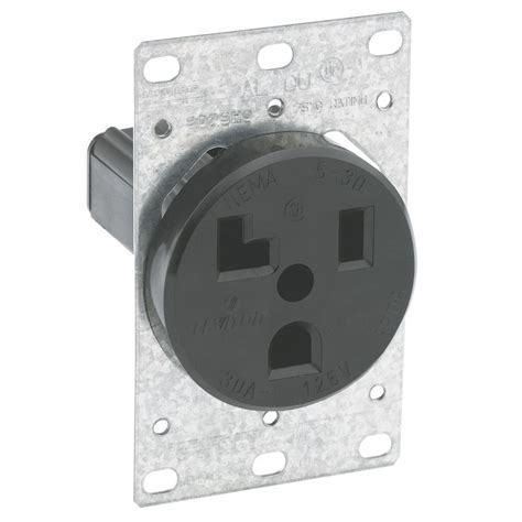 Leviton Flush Mounting Receptacle Straight Blade Industrial Grade