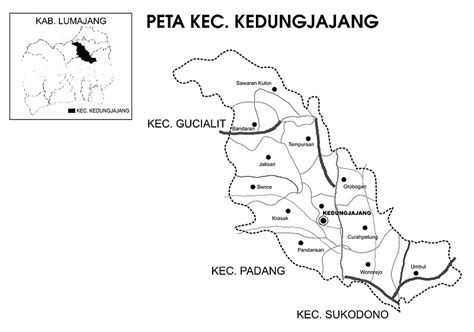 Takjub Indonesia Peta Kecamatan Dan Desa Di Kabupaten Lumajang