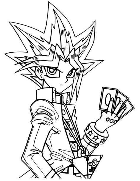 Duel Monster Card Game On Yu Gi Oh Coloring Page Netart