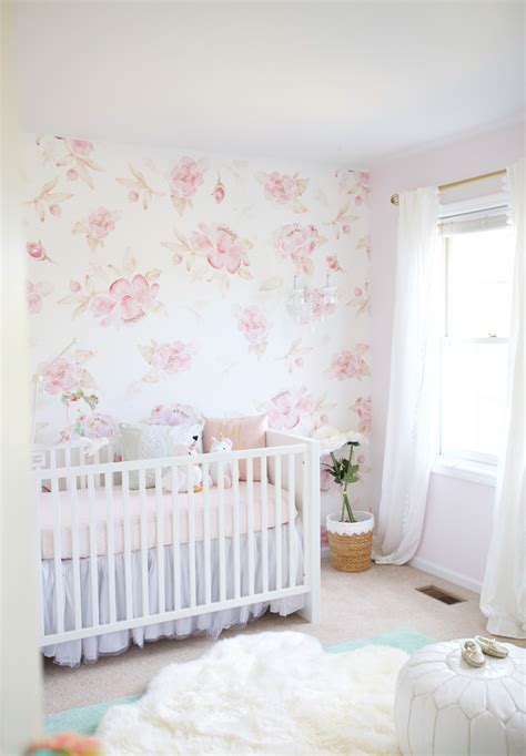Floral Wallpaper Nursery Baby Girl Nursery Ideas