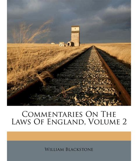 Commentaries On The Laws Of England Volume 2 Buy Commentaries On The