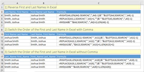 Your last name gives you a sense of identity and helps you discover who you are and where you come from. How to switch first and last name in Excel with comma (5 ...