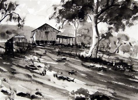 Pen And Ink And Wash Painting By Joe Cartwright Ink Wash Painting