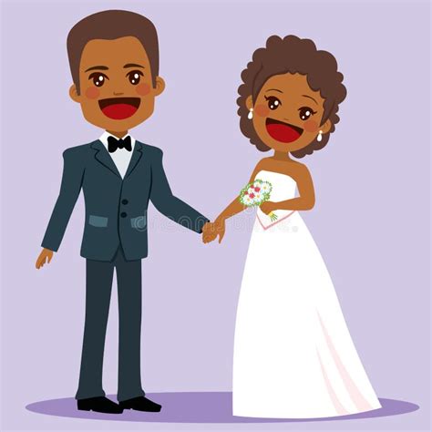African American Married Couple Cartoon Clipart Vector Friendlystock Hot Sex Picture