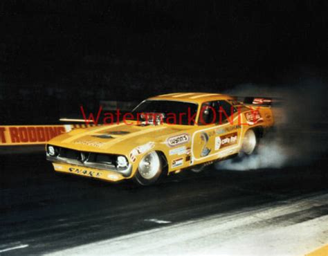 Don The Snake Prudhomme 1973 Carefree Gum Plymouth Cuda Funny Car