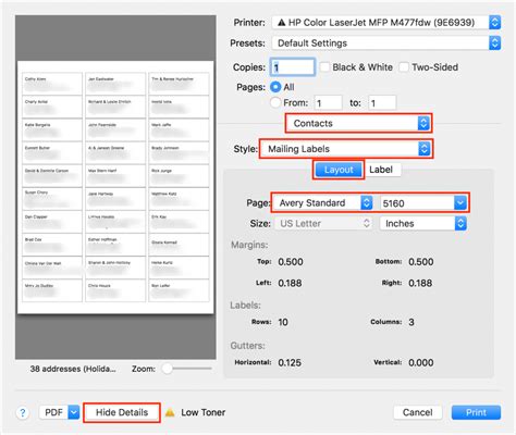 How To Print Address Labels From Numbers On A Mac Lioireland