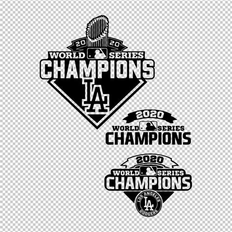 Los Angeles Dodgers 2020 Trophy World Series Champions Svg