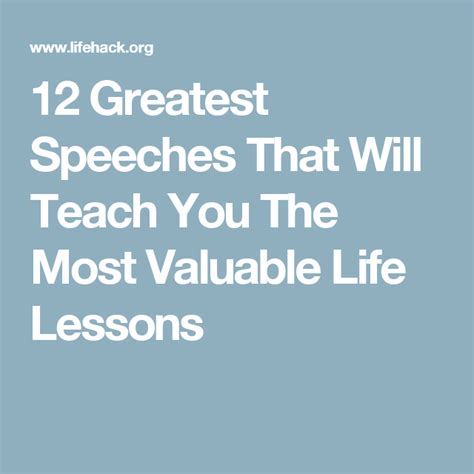 12 Inspirational Speeches That Teach You The Most Valuable Life Lessons