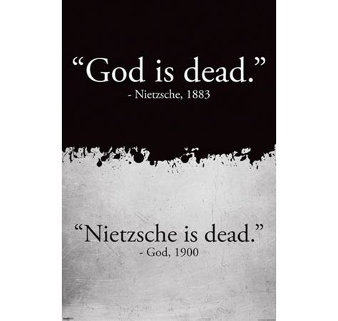 Die radiowellen gottes sind zwar da, aber ich empfange sie nicht, bis nicht die antenne an das radio. God is Dead (Gott ist tot) Nietzsche is Dead Poster - Poster Großformat jetzt im Shop bestellen ...