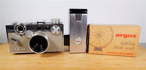 Argus Match Matic C3 35mm Film Camera W Argus Leather Case And Argus